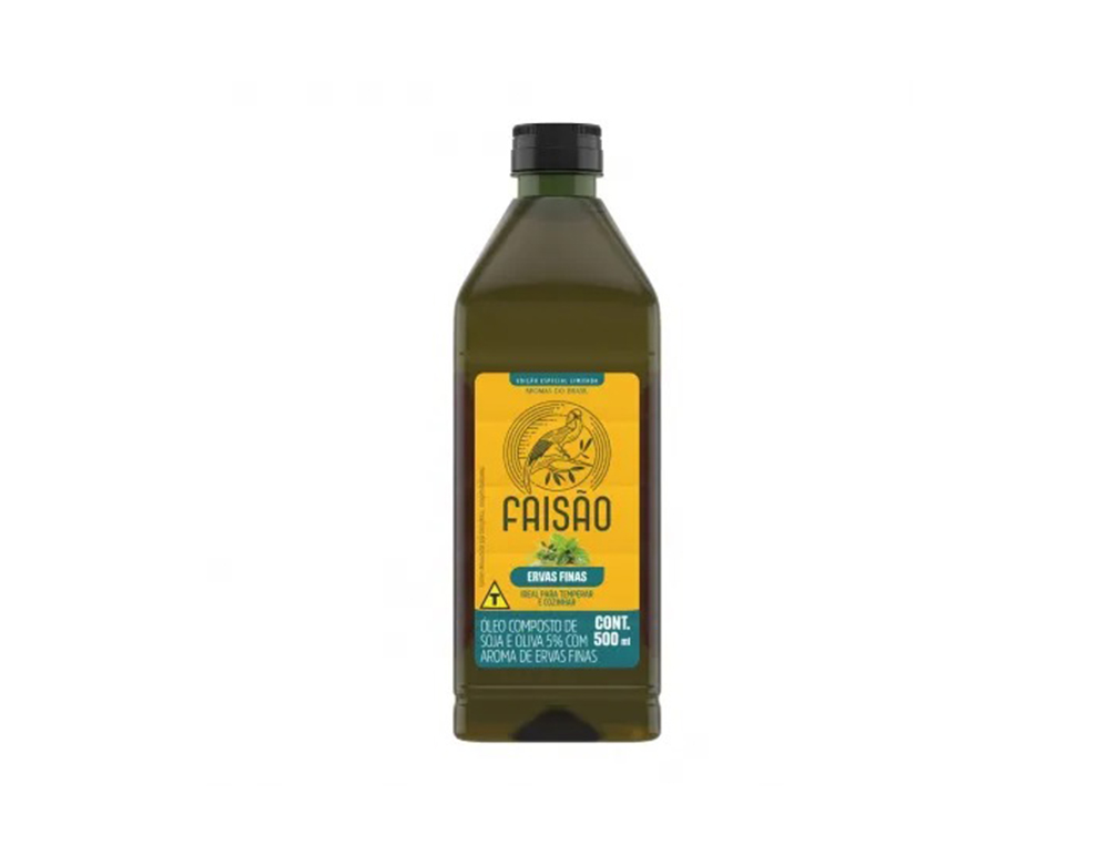 AZEITE COMPOSTO TEMPERO ERVAS FINAS FAISÃO 500 ML (CX 9 UN)